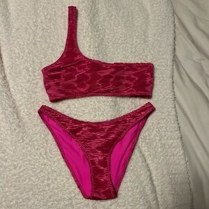 NEVER WORN Pink Triangl Bathing Suit